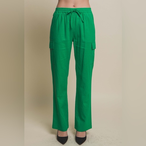 Pants - #14 Cassidy Cargo Style Pants- Green